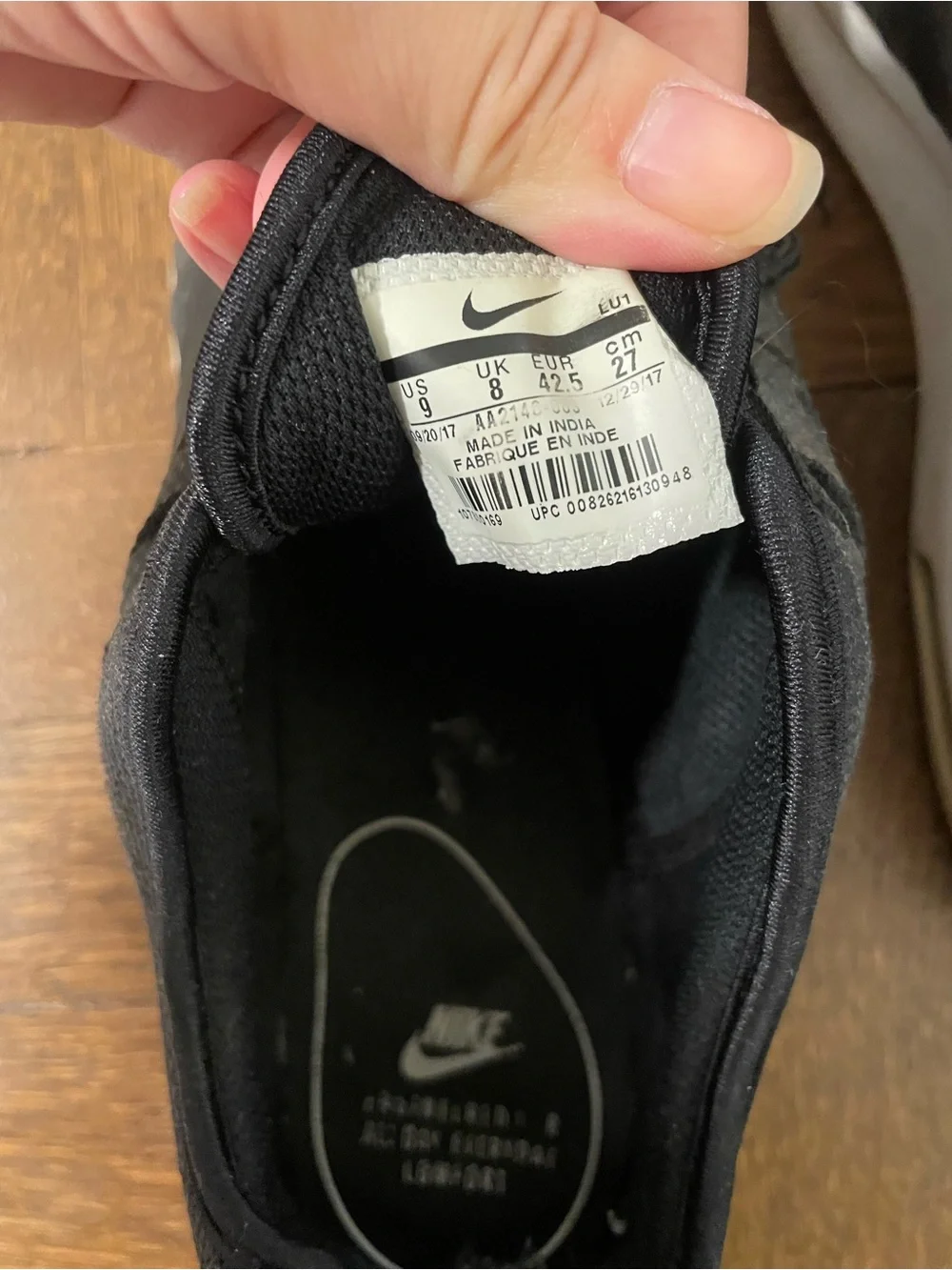 Nike men’s size
